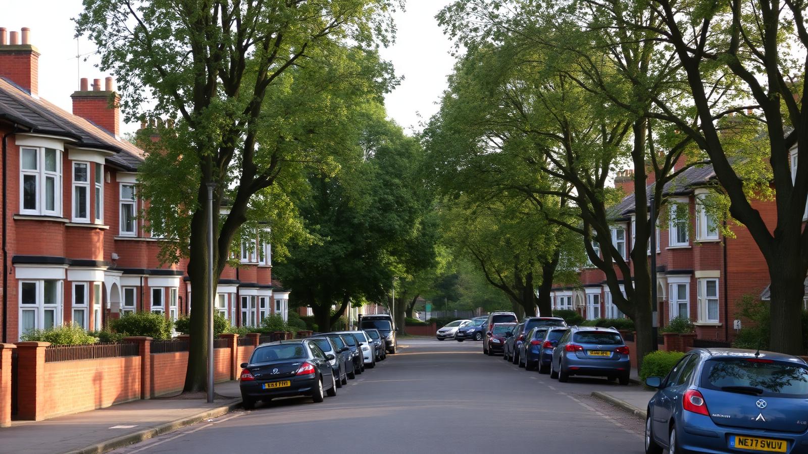 Kettering — Edwardian residential street typical of the area covered for plumbing and heating