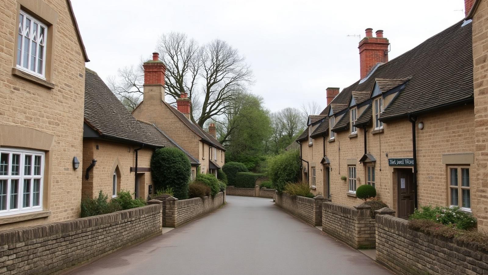 Oundle — stone-built Northamptonshire village street, plumbing and heating coverage area